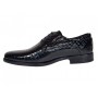 Pantofi barbati de gala - eleganti din piele naturala croco lac Ciucaleti Lorenzo 819